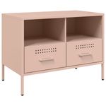 Casa si Gradina - Mobilier - Comode si corpuri - Comode - Dulap TV, roz, 68x39x50,5 cm, otel laminat la rece - Infinity.ro
