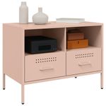 Casa si Gradina - Mobilier - Comode si corpuri - Comode - Dulap TV, roz, 68x39x50,5 cm, otel laminat la rece - Infinity.ro