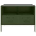 Casa si Gradina - Mobilier - Comode si corpuri - Comode - Dulap TV, verde masliniu, 68x39x50,5 cm, otel laminat la rece - Infinity.ro