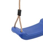 Jucarii, Copii si Bebe - Jucarii si jocuri - Jucarii de exterior - Spatii de joaca si accesorii - Set leagan de exterior, cu leagane și trapez, albastru, model 3x scaun leagăn + trapez - Infinity.ro