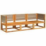 Casa si Gradina - Gradina si terasa - Mobilier exterior - Canapele si fotolii gradina - Set de canapele de gradina cu perne, 3 piese, lemn masiv acacia - Infinity.ro