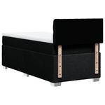 Casa si Gradina - Mobilier - Paturi si accesorii - Paturi - Pat box spring cu saltea, negru, 90x190 cm, textil - Infinity.ro