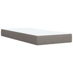 Casa si Gradina - Mobilier - Paturi si accesorii - Paturi - Pat box spring cu saltea, gri taupe, 80x200 cm, textil - Infinity.ro