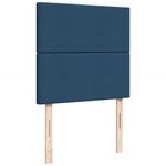 Casa si Gradina - Mobilier - Paturi si accesorii - Paturi - Pat box spring cu saltea, albastru, 100x200 cm, textil - Infinity.ro