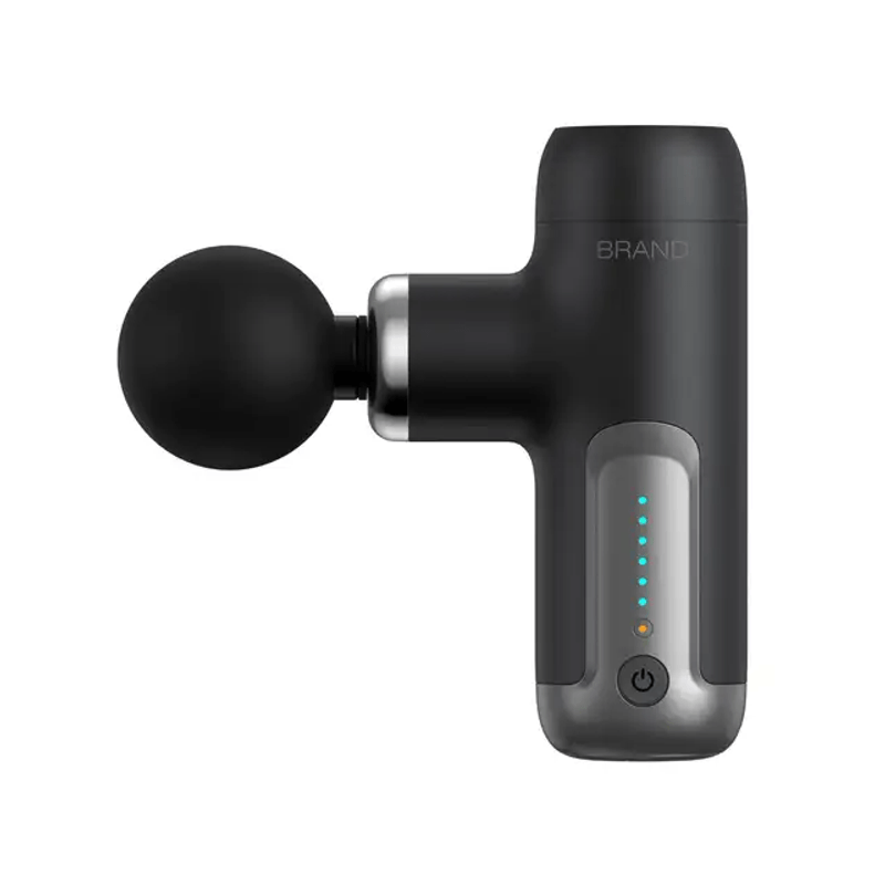 Ingrijire personala si Cosmetice - Sanatate si wellness - Articole wellness - Aparate si dispozitive de masaj - Aparat profesional pentru masaj tip pistol mini CRISTALIS SALE™, 6 viteze, 4 capete, 3200 percutii/minut, 2000mAh - Infinity.ro