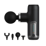 Ingrijire personala si Cosmetice - Sanatate si wellness - Articole wellness - Aparate si dispozitive de masaj - Aparat profesional pentru masaj tip pistol mini CRISTALIS SALE™, 6 viteze, 4 capete, 3200 percutii/minut, 2000mAh - Infinity.ro