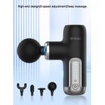 Ingrijire personala si Cosmetice - Sanatate si wellness - Articole wellness - Aparate si dispozitive de masaj - Aparat profesional pentru masaj tip pistol mini CRISTALIS SALE™, 6 viteze, 4 capete, 3200 percutii/minut, 2000mAh - Infinity.ro