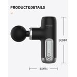 Ingrijire personala si Cosmetice - Sanatate si wellness - Articole wellness - Aparate si dispozitive de masaj - Aparat profesional pentru masaj tip pistol mini CRISTALIS SALE™, 6 viteze, 4 capete, 3200 percutii/minut, 2000mAh - Infinity.ro