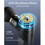 Ingrijire personala si Cosmetice - Sanatate si wellness - Articole wellness - Aparate si dispozitive de masaj - Aparat profesional pentru masaj tip pistol mini CRISTALIS SALE™, 6 viteze, 4 capete, 3200 percutii/minut, 2000mAh - Infinity.ro