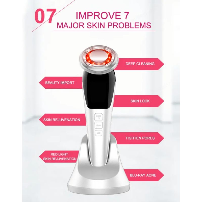 Ingrijire personala si Cosmetice - Aparate & accesorii ingrijire personala - Aparate cosmetice - Aparate intretinere si ingrijire corporala - Aparat pentru tratament facial si intinerirea pielii CRISTALIS SALE™, 5 in 1, 3 viteze, profesional, anti rid - Infinity.ro