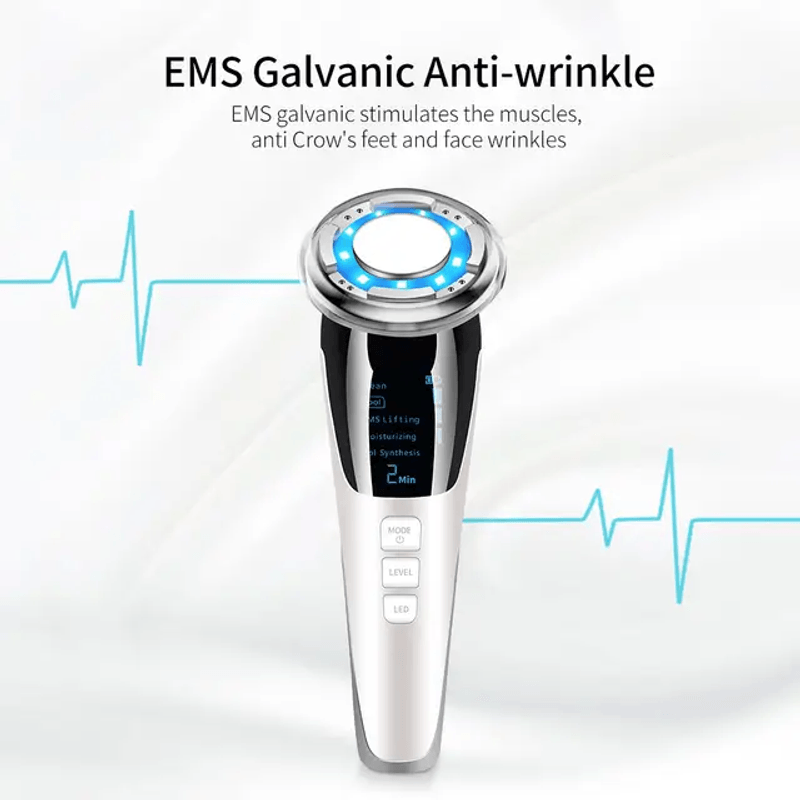 Ingrijire personala si Cosmetice - Aparate & accesorii ingrijire personala - Aparate cosmetice - Aparate intretinere si ingrijire corporala - Aparat pentru tratament facial si intinerirea pielii CRISTALIS SALE™, 5 in 1, 3 viteze, profesional, anti rid - Infinity.ro