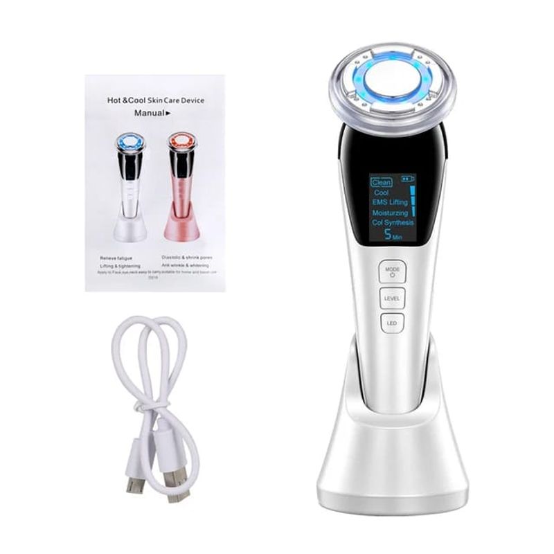 Ingrijire personala si Cosmetice - Aparate & accesorii ingrijire personala - Aparate cosmetice - Aparate intretinere si ingrijire corporala - Aparat pentru tratament facial si intinerirea pielii CRISTALIS SALE™, 5 in 1, 3 viteze, profesional, anti rid - Infinity.ro