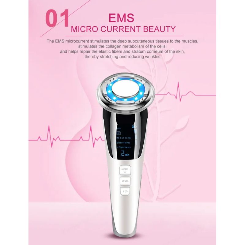 Ingrijire personala si Cosmetice - Aparate & accesorii ingrijire personala - Aparate cosmetice - Aparate intretinere si ingrijire corporala - Aparat pentru tratament facial si intinerirea pielii CRISTALIS SALE™, 5 in 1, 3 viteze, profesional, anti rid - Infinity.ro
