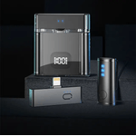 TV, Audio-Video si Foto - Audio profesionale - Microfoane profesionale - Set 2 microfoane lavaliera profesionale CRISTALIS SALE™,  cu accesorii full, cu magnet, mufe type c si lightning - Infinity.ro