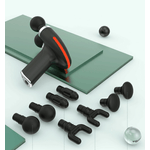 Ingrijire personala si Cosmetice - Sanatate si wellness - Articole wellness - Aparate si dispozitive de masaj - Aparat profesional masaj tip pistol CRISTALIS SALE™, 4 viteze, cap dublu, 8 capete, 3200 percutii, 2000mAh, motor dual, - Infinity.ro