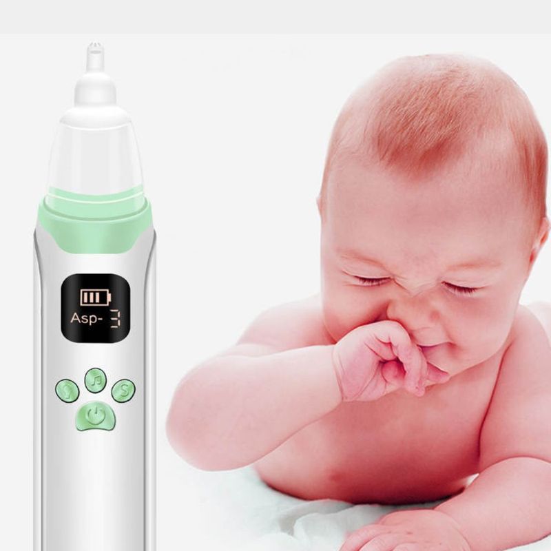 Jucarii, Copii si Bebe - Igiena si ingrijire - Accesorii ingrijire copii - Aspiratoare nazale si accesorii - Aspirator nazal electric pentru copii si bebelusi, CRISTALIS SALE™ , 3 trepte de aspirare, baterie reincarcabila - Infinity.ro