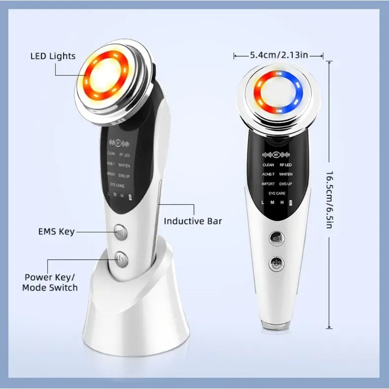 Ingrijire personala si Cosmetice - Aparate & accesorii ingrijire personala - Aparate cosmetice - Aparate intretinere si ingrijire corporala - Aparat pentru tratament facial si intinerirea pielii cristalis sale ™, 7 in 1, 3 viteze, profesional, anti rid - Infinity.ro