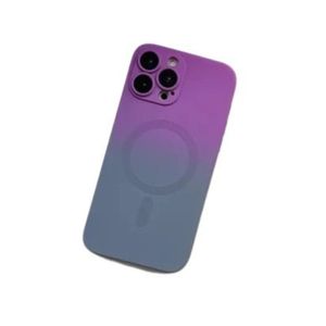 Husa de protectie , Gradient magnetic, CRISTALIS SALE™ antishock, magsafe / mov - gri, iphone 14 pro max