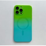 Laptop, Telefoane si Tablete - Telefoane mobile si accesorii - Accesorii Telefoane - Huse telefoane - Husa de protectie, Gradient magnetic, CRISTALIS SALE™ antishock, magsafe / verde - albastru,  iphone 14 pro - Infinity.ro