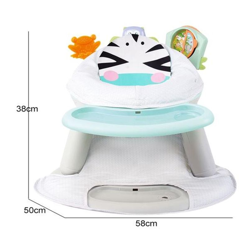 Jucarii, Copii si Bebe - Hrana si alaptare - Scaune de masa bebe - Scaun de masa si de joaca pentru copii model zebra - Infinity.ro