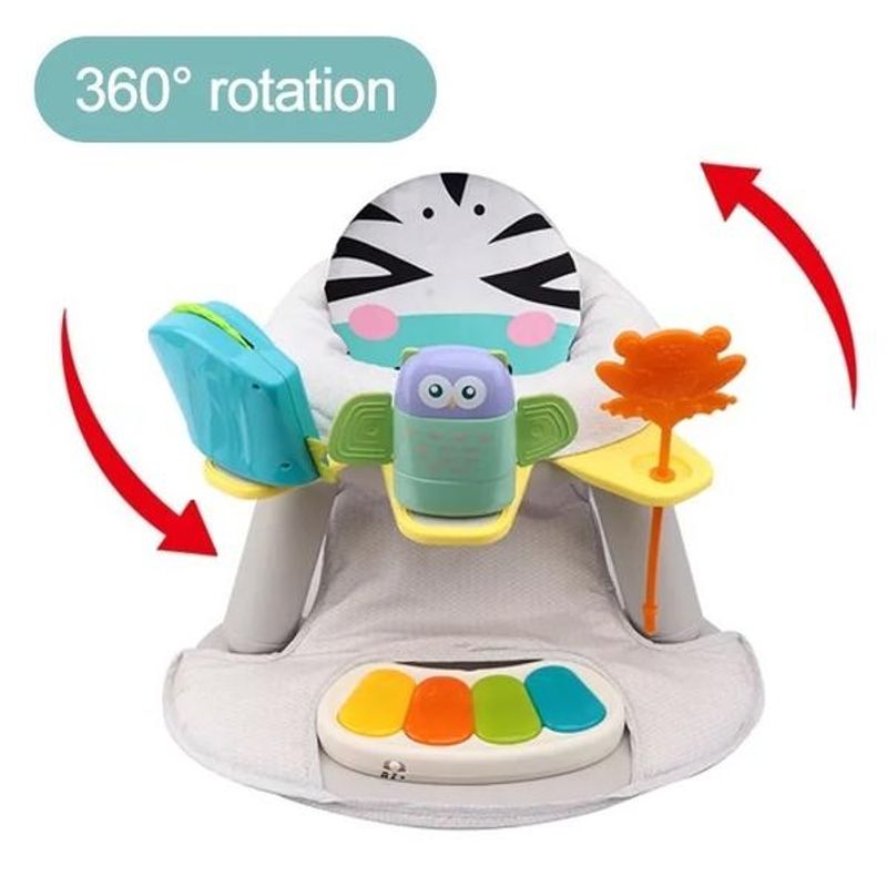 Jucarii, Copii si Bebe - Hrana si alaptare - Scaune de masa bebe - Scaun de masa si de joaca pentru copii model zebra - Infinity.ro