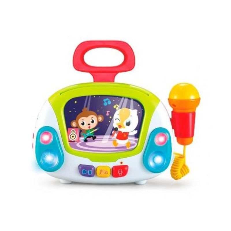 Jucarii, Copii si Bebe - Jucarii si jocuri - Jucarii de rol - Instrumente muzicale de jucarie - Jucarie muzicala Karaoke Hola toys - Infinity.ro