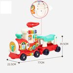Jucarii, Copii si Bebe - Jucarii si jocuri - Vehicule si jucarii cu telecomanda - Trenulete de jucarie - Trenulet interactiv pentru copii 4 in 1 Hola Toys - Infinity.ro