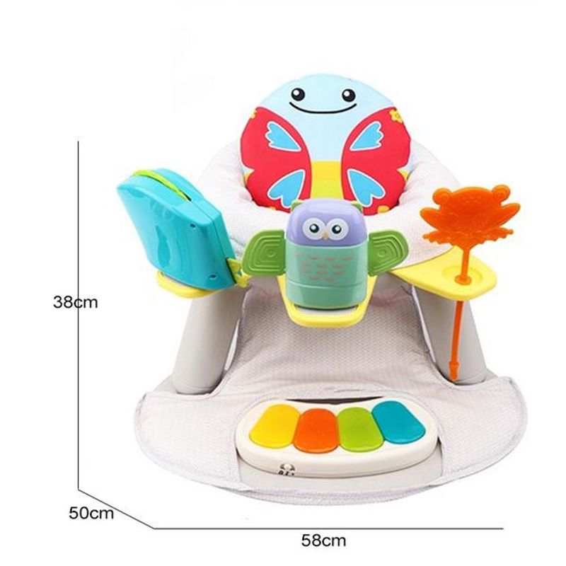 Jucarii, Copii si Bebe - Hrana si alaptare - Scaune de masa bebe - Scaun de masa si de joaca pentru copii model fluture - Infinity.ro