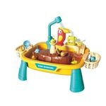 Jucarii, Copii si Bebe - Jucarii si jocuri - Jucarii & jocuri educative - Jucarii interactive - Set 2 in 1 joc de pescuit si chiuveta de bucatarie Galben - Infinity.ro