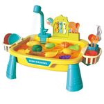 Jucarii, Copii si Bebe - Jucarii si jocuri - Jucarii & jocuri educative - Jucarii interactive - Set 2 in 1 joc de pescuit si chiuveta de bucatarie Galben - Infinity.ro