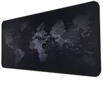PC, gaming si accesorii - Periferice PC - Mousepad - Mousepad Mare Cauciucat pentru Gaming, Birou, Office, Antiderapant, Cusaturi, Waterproof, model Harta Lumii, 80 x 30cm - Infinity.ro