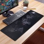 PC, gaming si accesorii - Periferice PC - Mousepad - Mousepad Mare Cauciucat pentru Gaming, Birou, Office, Antiderapant, Cusaturi, Waterproof, model Harta Lumii, 80 x 30cm - Infinity.ro