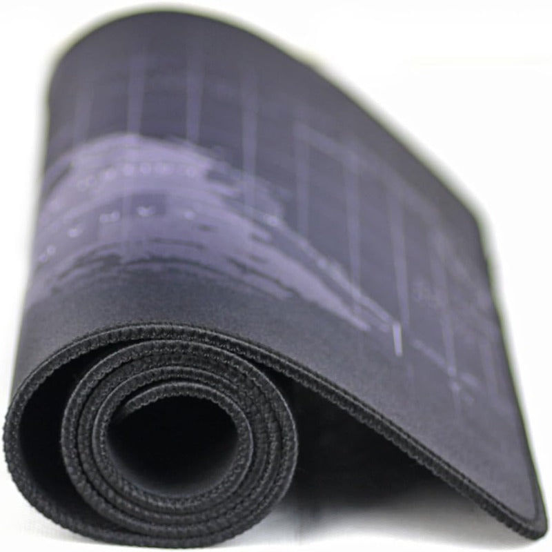 PC, gaming si accesorii - Periferice PC - Mousepad - Mousepad Mare Cauciucat pentru Gaming, Birou, Office, Antiderapant, Cusaturi, Waterproof, model Harta Lumii, 80 x 30cm - Infinity.ro