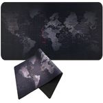 PC, gaming si accesorii - Periferice PC - Mousepad - Mousepad Mare Cauciucat pentru Gaming, Birou, Office, Antiderapant, Cusaturi, Waterproof, model Harta Lumii, 80 x 30cm - Infinity.ro