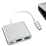 PC, gaming si accesorii - Retelistica - Hub-uri - Hub Adaptor Multiport 3 in 1, USB-C, USB 3.1, HDMI 4K, Plug&Play, 10 Gbps, Chipset 1.4 Suport 3D - Infinity.ro