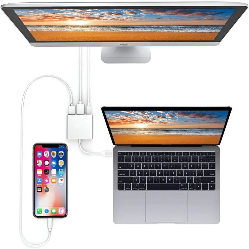 PC, gaming si accesorii - Retelistica - Hub-uri - Hub Adaptor Multiport 3 in 1, USB-C, USB 3.1, HDMI 4K, Plug&Play, 10 Gbps, Chipset 1.4 Suport 3D - Infinity.ro
