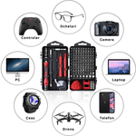 Casa si Gradina - Constructii - Scule de mana si unelte - Surubelnite - Set Surubelnite de Precizie 110 in 1, 98 Biti, pentru Electronice, Electrocasnice, Flexibila, cu Ventuza - Infinity.ro