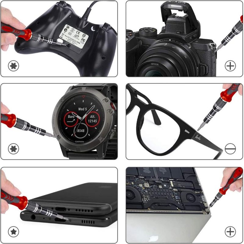 Casa si Gradina - Constructii - Scule de mana si unelte - Surubelnite - Set Surubelnite de Precizie 110 in 1, 98 Biti, pentru Electronice, Electrocasnice, Flexibila, cu Ventuza - Infinity.ro