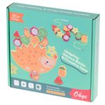 Jucarii, Copii si Bebe - Jucarii si jocuri - Jucarii & jocuri educative - Jocuri si jucarii educative - Joc Educativ de Echilibru Arici cu Fructe Colorate, Stivuit, Lemn Montessori, 12 Piese, Zar si Snur, + 3 ani - Infinity.ro