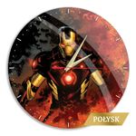Casa si Gradina - Decoratiuni - Ceasuri - Ceas perete Avengers Iron Man 30,5 cm Multicolor - Infinity.ro