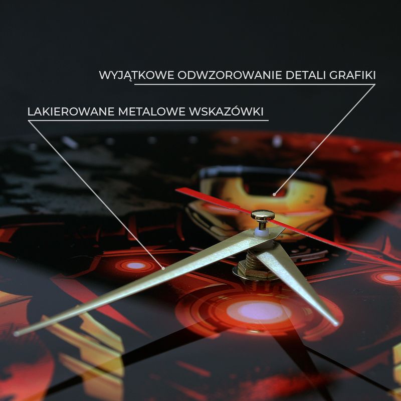 Casa si Gradina - Decoratiuni - Ceasuri - Ceas perete Avengers Iron Man 30,5 cm Multicolor - Infinity.ro