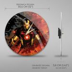 Casa si Gradina - Decoratiuni - Ceasuri - Ceas perete Avengers Iron Man 30,5 cm Multicolor - Infinity.ro