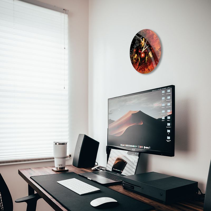 Casa si Gradina - Decoratiuni - Ceasuri - Ceas perete Avengers Iron Man 30,5 cm Multicolor - Infinity.ro