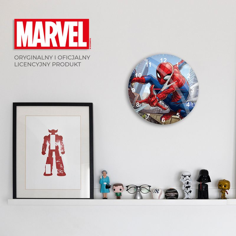 Casa si Gradina - Decoratiuni - Ceasuri - Ceas perete Spiderman Multicolor 30,5 cm - Infinity.ro