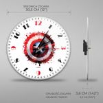 Casa si Gradina - Decoratiuni - Ceasuri - Ceas perete Captain America 30,5 cm Alb - Infinity.ro