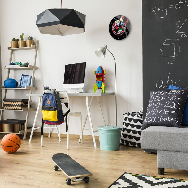 Casa si Gradina - Decoratiuni - Ceasuri - Ceas perete DC Comics Harley Quinn 30,5 cm Multicolor - Infinity.ro