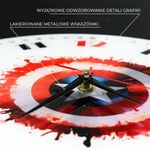 Casa si Gradina - Decoratiuni - Ceasuri - Ceas perete Captain America 30,5 cm Alb - Infinity.ro