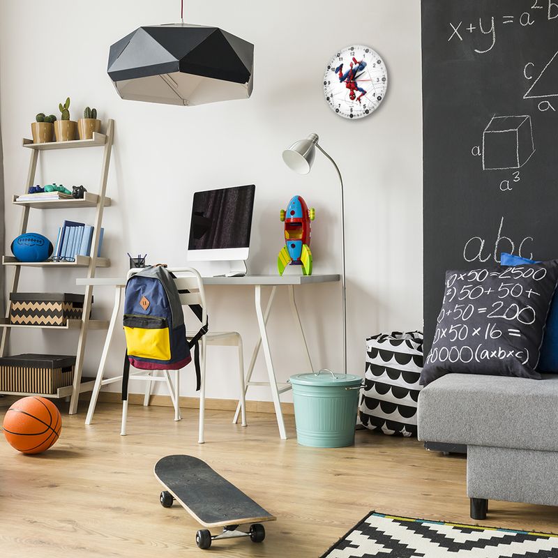 Casa si Gradina - Decoratiuni - Ceasuri - Ceas perete Spiderman MWCSPIDERM042 30,5 cm Multicolor - Infinity.ro