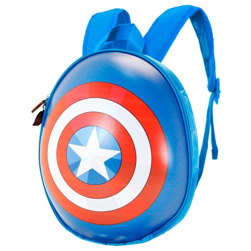 Carti si Birotica - Rechizite - Rucsacuri si genti scolare - Ghiozdan copii Avengers - Capitan America eggy, design 3D, 24 x 28 x 10 cm 24 x 28 x 10 cm Albastru - Infinity.ro