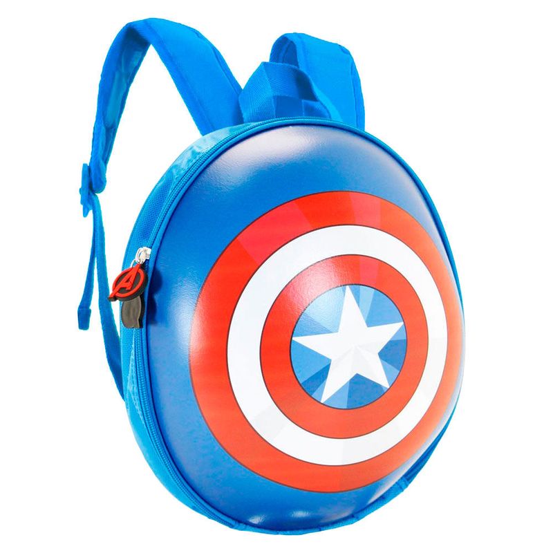 Carti si Birotica - Rechizite - Rucsacuri si genti scolare - Ghiozdan copii Avengers - Capitan America eggy, design 3D, 24 x 28 x 10 cm 24 x 28 x 10 cm Albastru - Infinity.ro